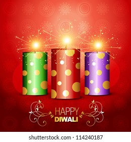 cracker diwali vectorial elegante