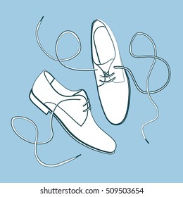 Sneakers Sketch Isolated Hand Drawn Vector Stock Vector (Royalty Free ...