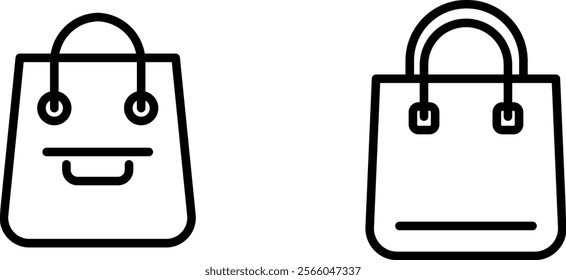 "Stylish Shopping Bag Icon for Retail, Shopping, and Consumer-Themed Designs"