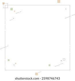 Stylish and simple, chic geometric frame background