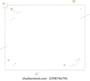 Stylish and simple, chic geometric frame background