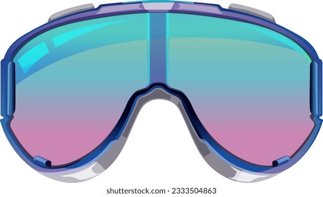 Stylish Ski Sunglasses Vector illustration
