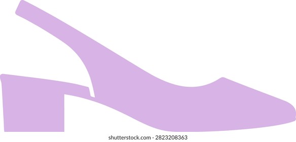 A stylish slingback heel shoe icon featuring a modern design, perfect for fashion retail, footwear branding, e-commerce websites, and elegant clothing store marketing materials.