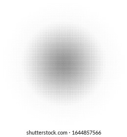 Stilvolle kleine Punkte, großartiges Design für jeden Zweck. Kunstkarte aus Papier. Vektorillustration Design Konzept. Abstraktes gepunktetes Monochrome-Muster. Halbtonverlauf-Muster. Stilvolle grafische Textur. Mode.
