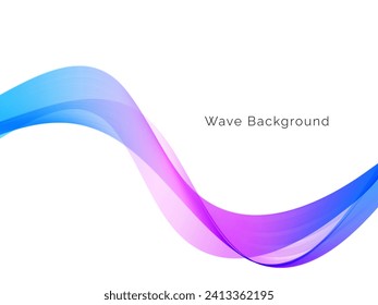 Stylish smooth colorful flow wave background