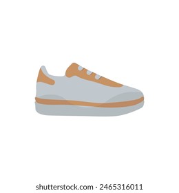 Elegante Vector de zapatillas. Logo de zapatos de colores. Vector de zapatillas deportivas. Icono simple de las zapatillas de deporte en el Vector de fondo blanco. Ilustración vectorial.