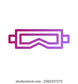 Stylish Snow Goggles Icon with Gradient Design