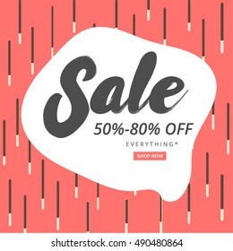 Stylish social media sale templates and ads web banner, instagram banner. Vector illustrations for website and mobile website banners, posters, email and newsletter designs, ads, promotional material.