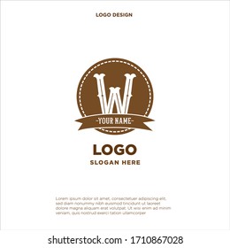 Stylish, sophisticated monogram design. Calligraphic elegant design of the logo of the letter W. Business sign for royalty, boutique, cafe, hotel, heraldry, jewelry, wine. Vector illustration