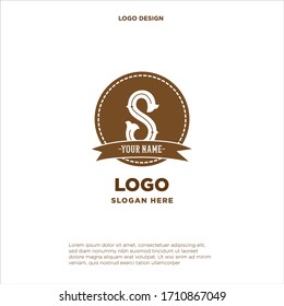 Diseño sofisticado y elegante de monogramas. Diseño elegante caligráfico del logotipo de la letra S. Cartel de negocios para la realeza, boutique, cafe, hotel, heralería, joyería, vino. Ilustración del vector