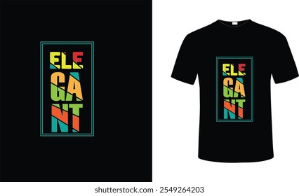 "Stylish and sophisticated, this elegant t-shirt design features clean lines and a refined aesthetic. Perfect for those who appreciate simplicity and grace, it's a timeless piece for any wardrobe."