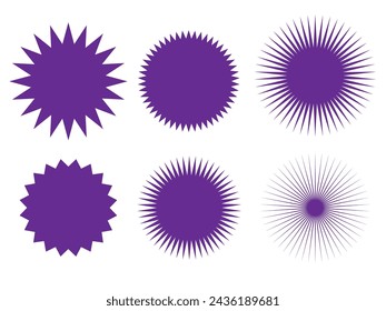 Stylish sparkle star icons. Star doodles collection. Multiple style art designs in high resolution on white background. Multipurpose illustration.