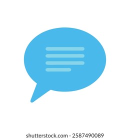 Stylish Speech Bubble Graphic Icon