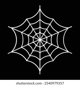 "Stylish spider web outline vector for Halloween designs and printables."






