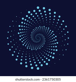 Diseño Geométrico De Diseño De Datos De Espiral Elegante Ilustración
