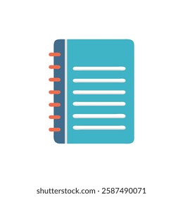 Stylish Spiral Notebook Graphic Icon