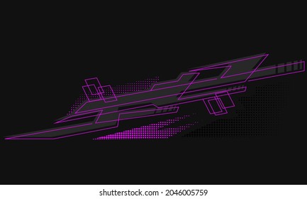 stylish sports background with geometric sharp shapes