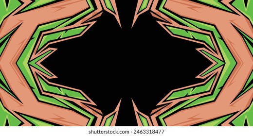 Stylish sports background with geometric sharp shapes. Wide Banner Design Background