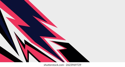 stylish sports background with geometric sharp shapes
