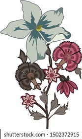 Stylish spring design element art