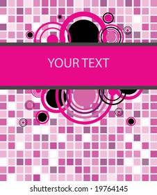 Stylish square banner. Vector illustration