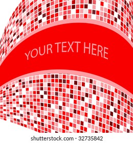 Stylish square banner. Vector illustration