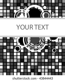 Stylish square banner. Vector illustration