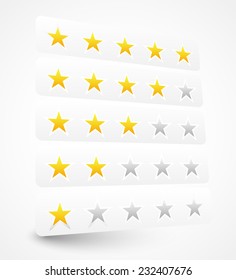 Stylish star rating template