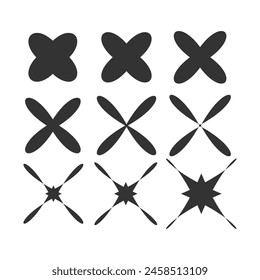 Stylish Star Vector Illustration Elements
