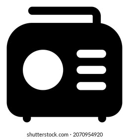 Stylish streaming radio with a sleek handle