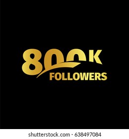 Stylish strict design, number of subscribers in social networks, the anniversary vector illustration set. My followers logo collection. Large vector set of gold numbers and letters online communities.
