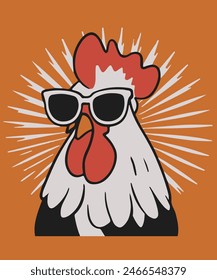 Stylish and Striking Chicken Hen Rooster Cockerel Designs
