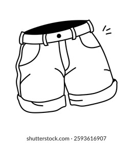 Stylish summer shorts vector design in modern style