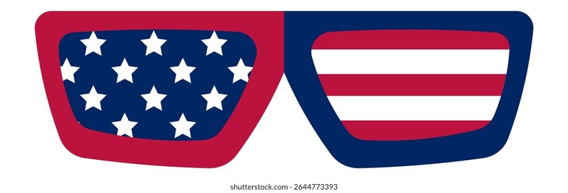 Stylish sunglasses featuring the United States flag design, perfect for celebrating Independence Day while expressing national pride and embracing American culture during summer festivities