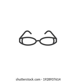 Stylish sunglasses line icon. linear style sign for mobile concept and web design. Fashion eyeglasses outline vector icon. Symbol, logo illustration. Vector graphics