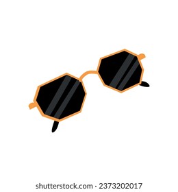 Stylish sunglasses on white background