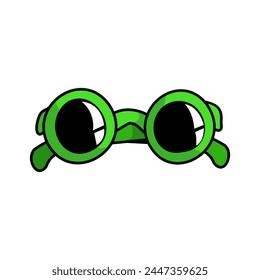 Stylish sunglasses your best accessory on sunny days. Vector illustration for a colorful image