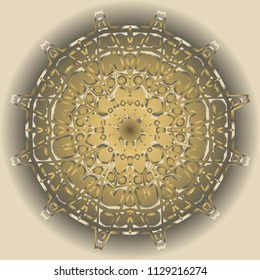 Stylish super geometric background. Seamless vector illustration. Pattern for design, interior, mandala fashion