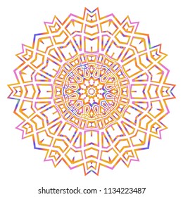 Stylish super geometric background. Seamless vector illustration. Pattern for design, interior, mandala fashion