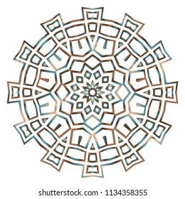 Stylish super geometric background. Seamless vector illustration. Pattern for design, interior, mandala fashion