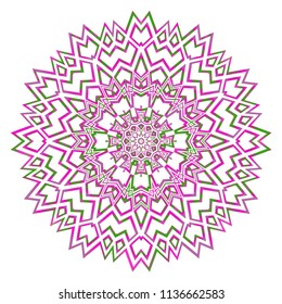Stylish super geometric background. Seamless vector illustration. Pattern for design, interior, mandala fashion