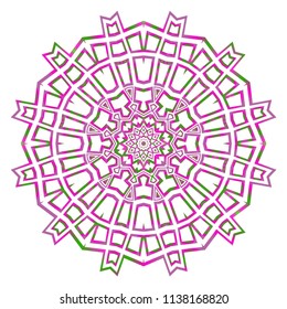 Stylish super geometric background. Seamless vector illustration. Pattern for design, interior, mandala fashion