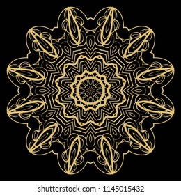 Stylish super geometric background. Seamless vector illustration. Pattern for design, interior, mandala fashion