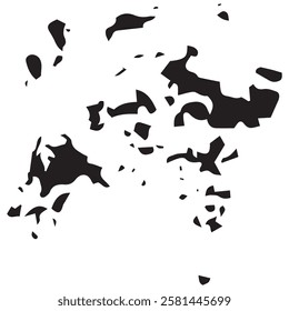 Stylish swirling pattern in black and white