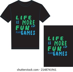 Stylish t shirt and apparel trendy design with glitch game pad, typography, print, vector illustration. Global swatches.