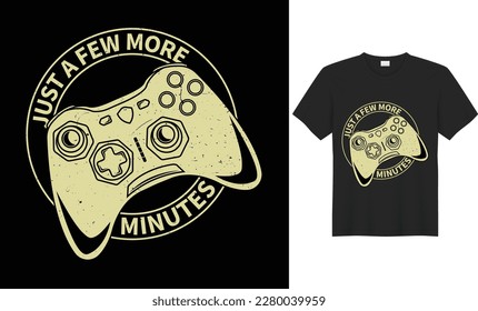 Stylish t shirt and trendy apparel design with joystick, gamepad, typography, print, vector. Gaming and Gamer T-Shirt Design, Posters, Gamer Quotes, and Slogan good for a T-Shirt.