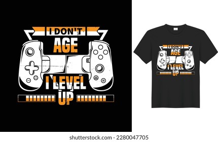 Stylish t shirt and trendy apparel design with joystick, gamepad, typography, print, vector. Gaming and Gamer T-Shirt Design, Posters, Gamer Quotes, and Slogan good for a T-Shirt.