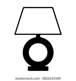 Stylish table lamp featuring a sleek base and a simple lampshade, ideal for enhancing home interiors with ambient lighting.