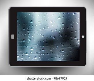 stylish tablet with digital flare design