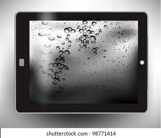 stylish tablet with digital flare design